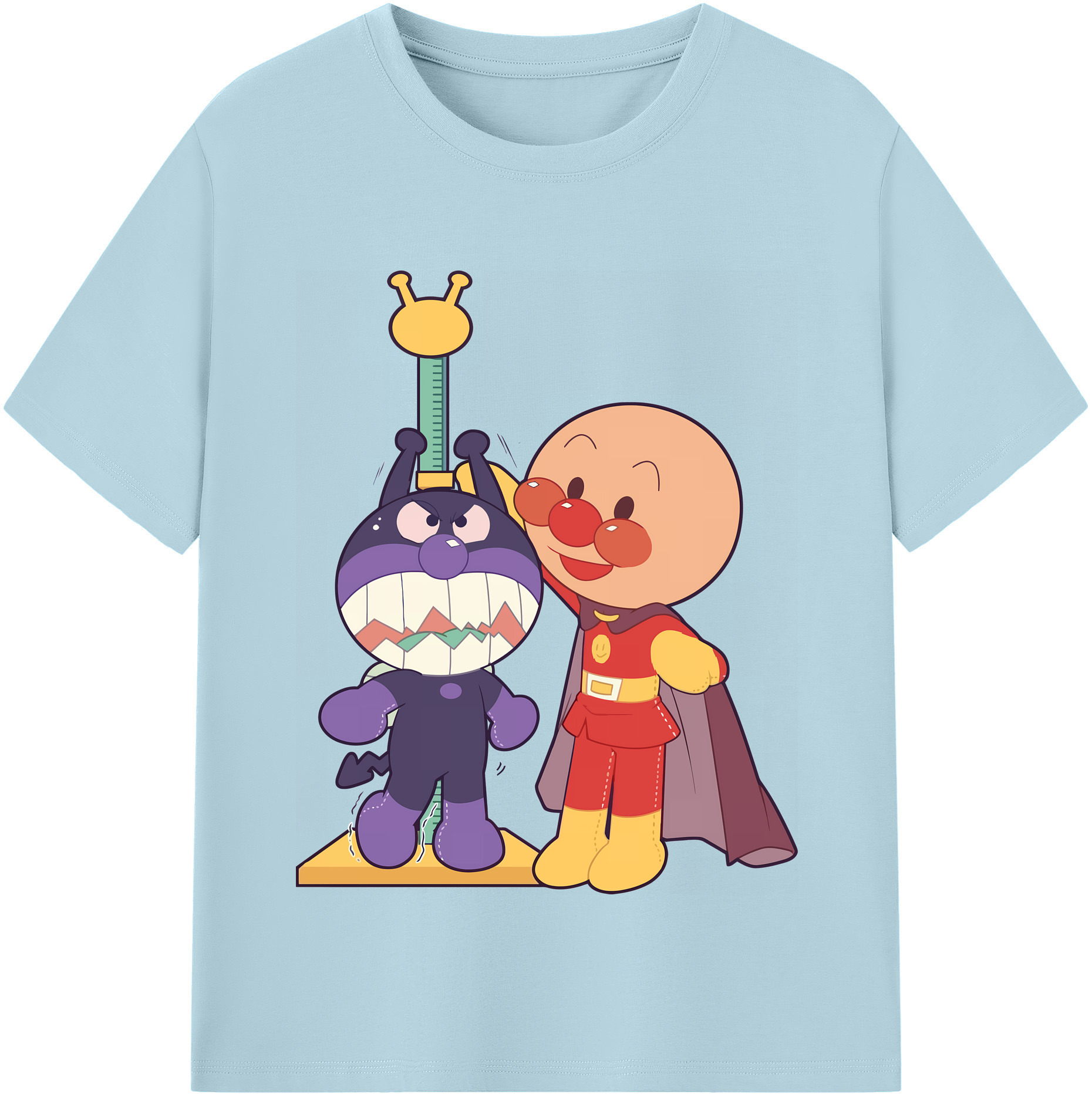 （画像用） アンパンマン Anpanman 綿100％半袖Tシャツ（フロントプリント）